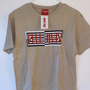 *EXCLUSIVE brown FULL SEND "Checker" T-shirt (Small)